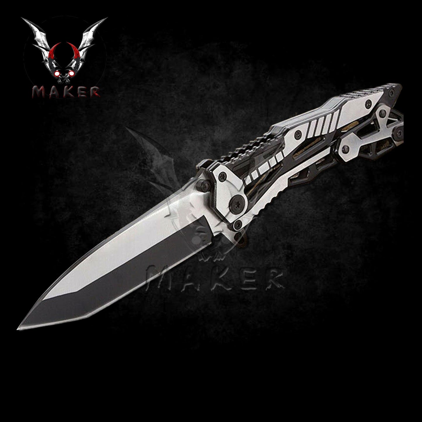 Transform Frame Knife 8.6" Best Folding Knife for Hunting, Camping, Outdoor Gift for Mens, Father, Husband, Boyfriend - VuMaker-134