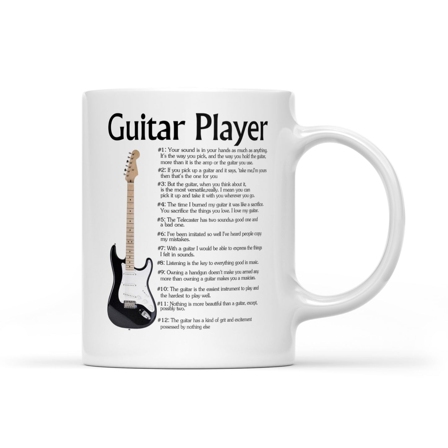 Guitar Player - White Mug