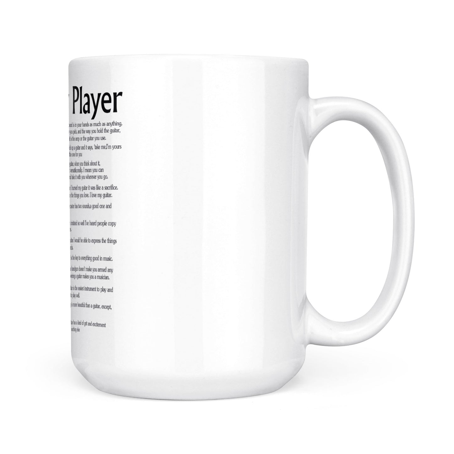 Guitar Player - White Mug