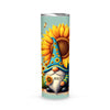 Gnome Sunflower Tumbler Personalized- Gnome Butterfly Tumbler Gift