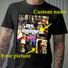 Personalized Mom Shirt, Custom GTA-Style Tee, Custom Photo,Custom Bootleg shirt