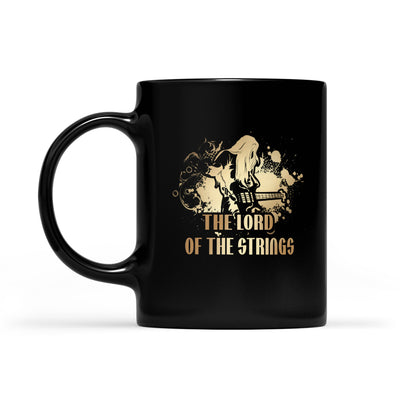 Gitar t-skjorte - The Lord of the Strings - Black Mug (NY)