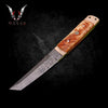 Damascus Japanese Tanto Knife 10" Damascus Fixed Blade Knife Olive wood handle,Gift for Men, Boyfriend , Husband, Christmas VuMaker-98