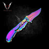 Rainbow Mermaid Knife 8.75" Hunting Folding Steel Blade Knife Fathers day gift, boyfriend gift, christmas gift - VuMaker-125