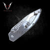 Silver Skull Pocket Knife 7.75" Steel Blade Best Folding Knife for Hunting, Camping Gift for Father, Husband, Boyfriend . VuMaker-402