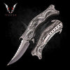 8" Vintage Dragon karambit Knife Best Folding Knife for Hunting,Campin Gift for Father, Husband, Boyfriend - VuMaker-590