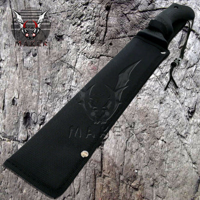 Survival Machete Knife 16" Hunting Steel Fixed Blade Knife Gift for Mens, Fathers day, boyfriend, christmas gift - VuMaker-701