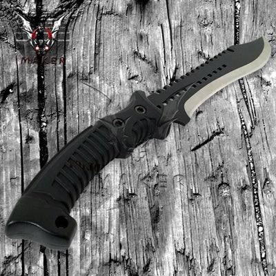 Survival Machete Knife 15.5" Hunting Steel Blade Full Tang Rubber Handle Knife Mens, Fathers day, boyfriend, christmas gift - VuMaker-704