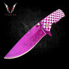 Ladies Pink Hearts Knife 8"  Spring Best Folding Knife for Hunting,Camping Gift for Father, Husband, Boyfriend, Christmas - VuMaker-750