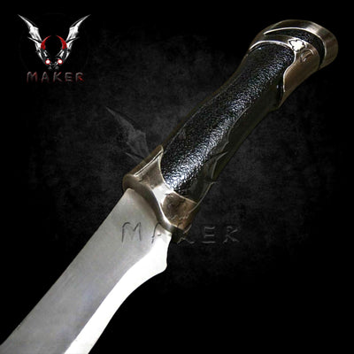 Scimitar Pirate Sword 17" Collectible Medieval Metal Sword for Survival, Hunting, Gift for Father, Husband, Boyfriend, Christmas VuMaker-809