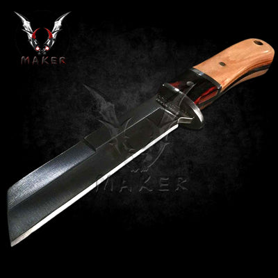 Straight Knife 6.3" Fixed Blade Knife for Outdoor, Survival ,Hunting,Camping Gift for Father, Husband, Boyfriend, Christmas VuMaker-806