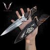 Dragon Fangs Hunting Knife 10.5" Japanese Damascus V10 Blade Knife Gift for men. Boyfriend, Husband , Christmas gift VuMaker-945