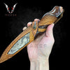 Dragon Fangs Hunting Knife 10.5" Japanese Damascus V10 Blade Knife Gift for men. Boyfriend, Husband , Christmas gift VuMaker-945