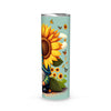 Gnome Sunflower Tumbler Personalized- Gnome Butterfly Tumbler Gift