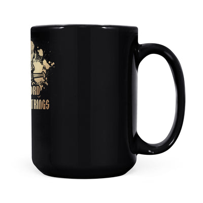 Gitar t-skjorte - The Lord of the Strings - Black Mug (NY)