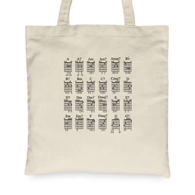 Guitar Chord Tote Bag