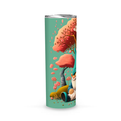 Gnome sleeps under the cherry Tumbler Personalized- Gnome Tumbler Christmas Gift